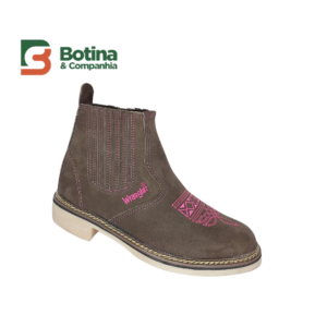BOTINA SOLADO LÁTEX BIDO QUADRADO FEMININA COD. 505