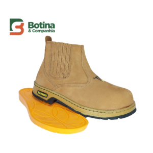 BOTINA SOLADO BORRACHA PALMILHA EM GEL